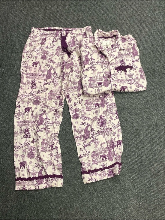 Victoria's Secret Other - Victoria's Secret Vintage Purple Elephant Toile Print Sleepwear Size Medium